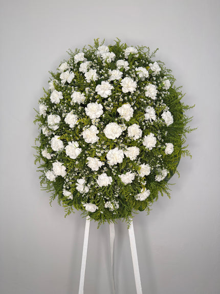 Corona de Claveles – Luz de Despedida