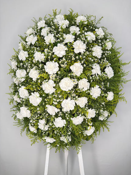 Corona de Claveles – Luz de Despedida