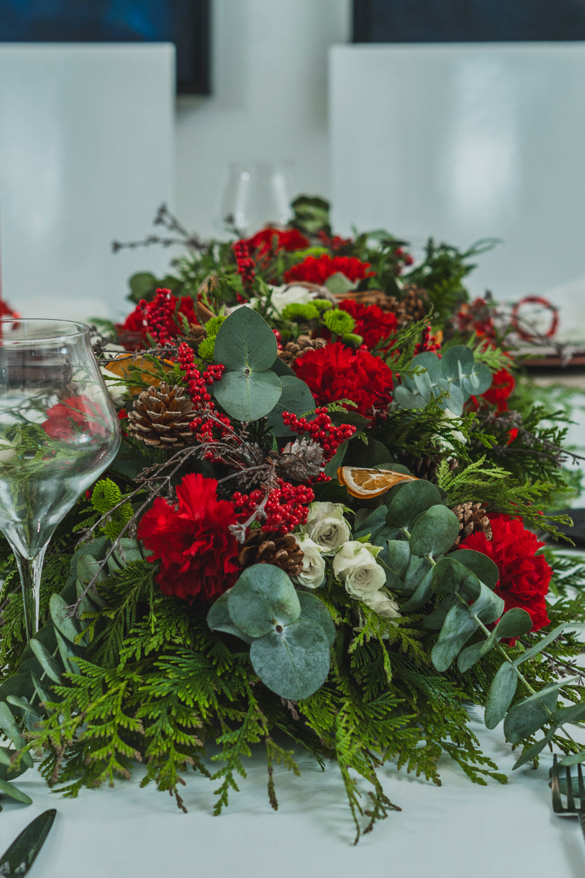 Centro de Mesa Circular con Vela