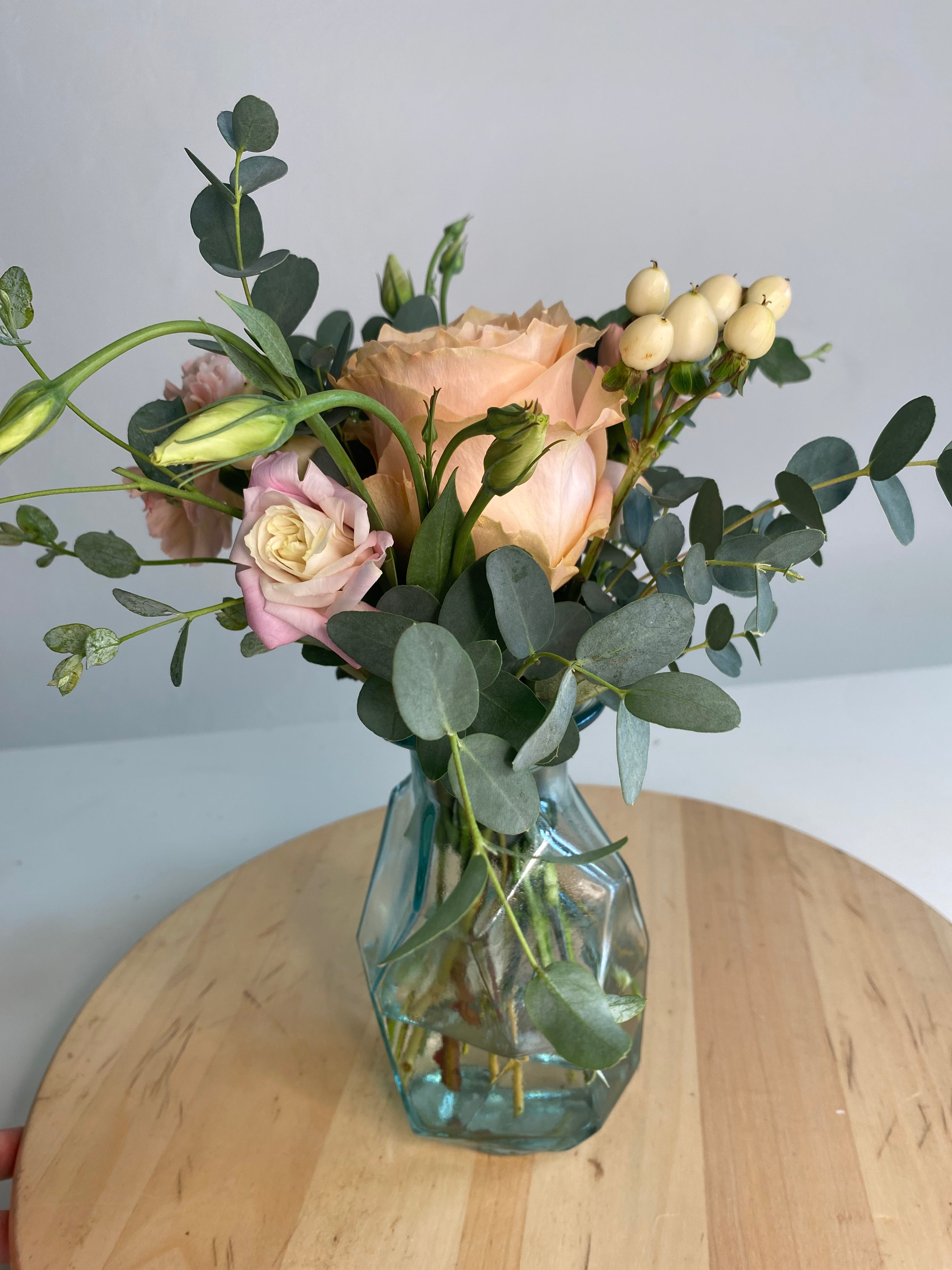 Solitario Floral Coctel Champagne