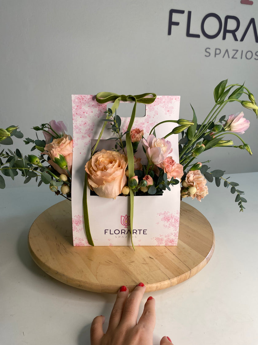Caja Floral Coctel Champagne