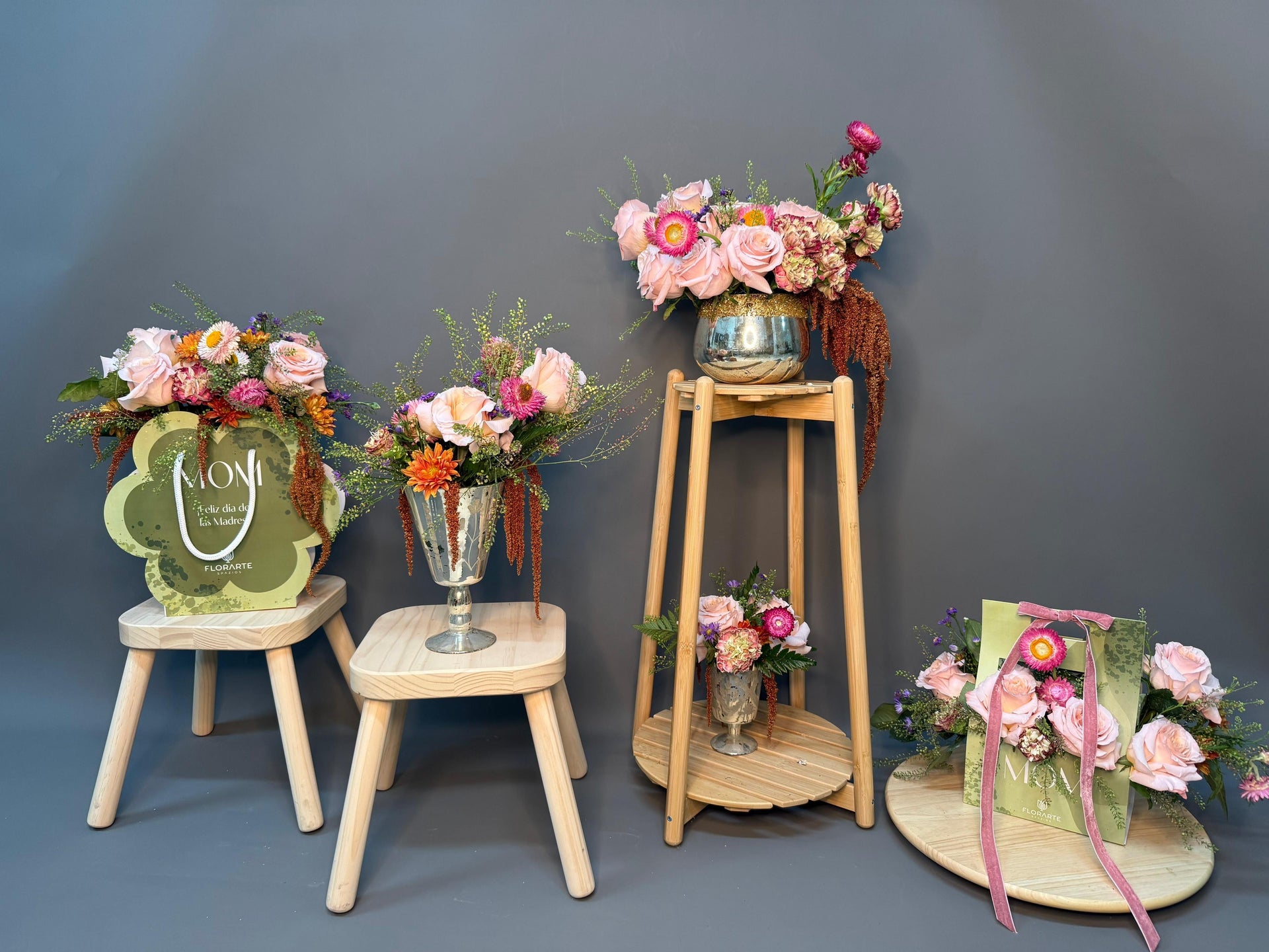 Para mamá... Flores.