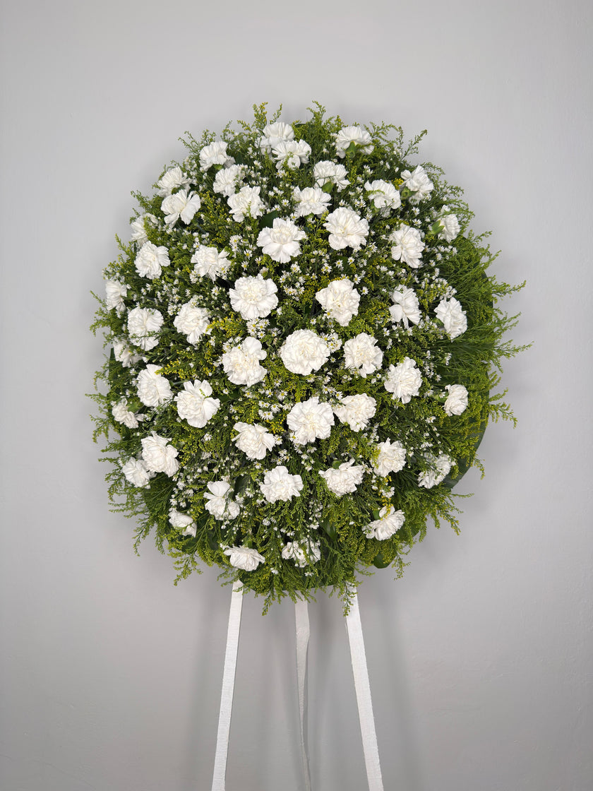 Corona de Claveles – Luz de Despedida