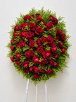 Corona de Rosas Rojas – Descanso en Paz