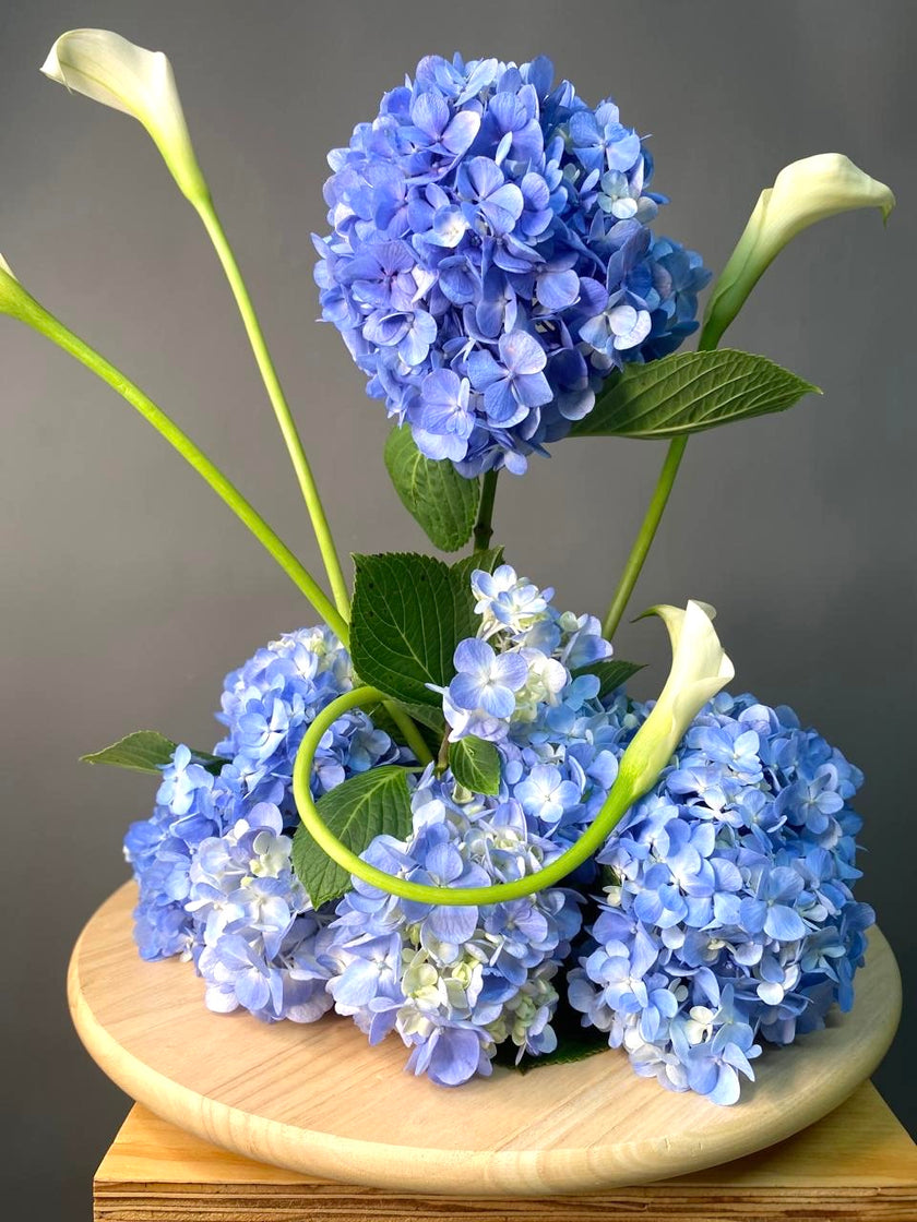 Sólo Calas y Hortensias - Centro de Mesa