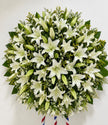 Corona de Lirios Blancos