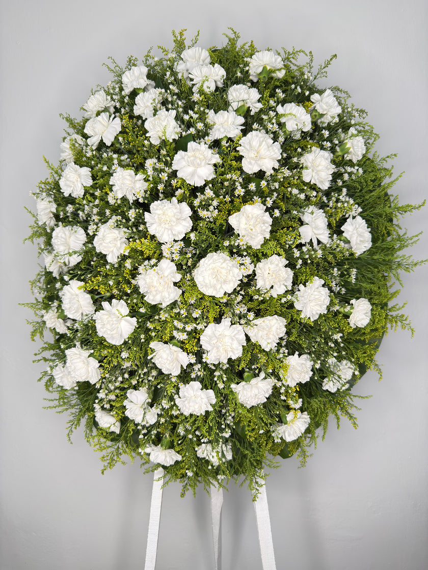 Corona de Claveles – Luz de Despedida