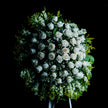 Corona de Rosas Blancas – Descanso en Paz