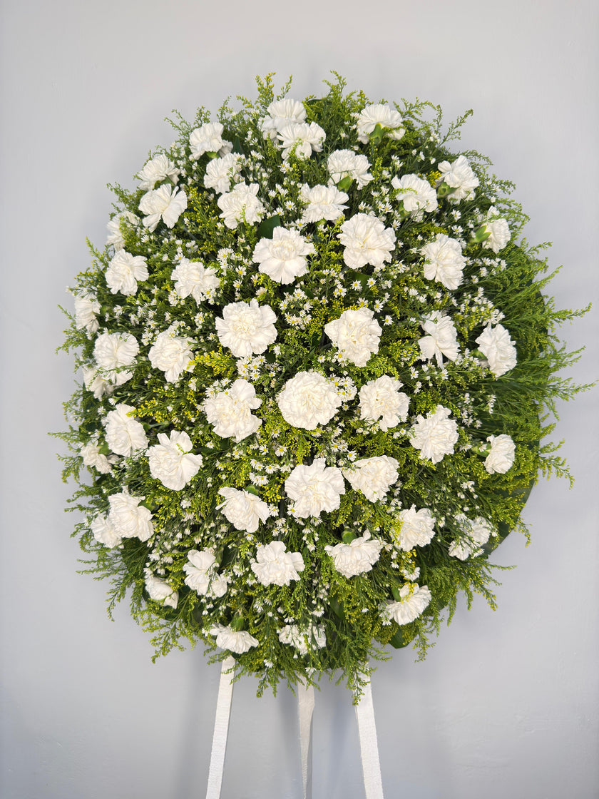 Corona de Claveles – Luz de Despedida